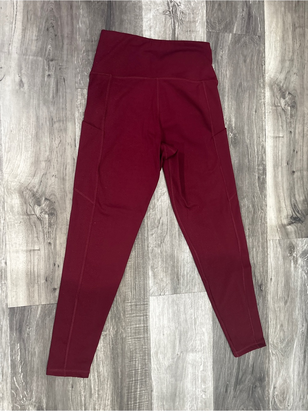 American Eagle High-Waist Burgundy Leggings
